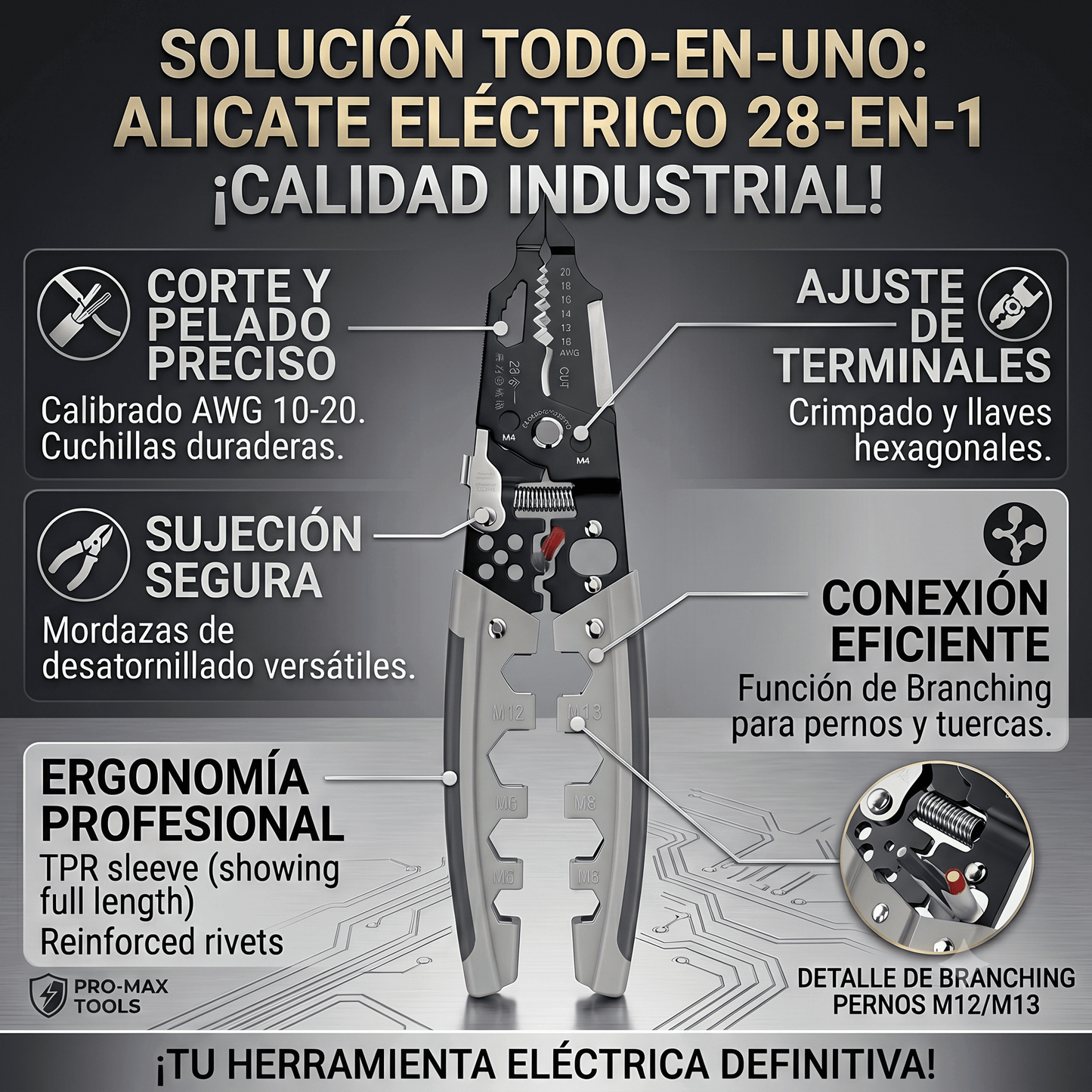 Pelacables Profesional 28 en 1