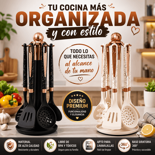 Juego de 7 Utensilios de Silicona