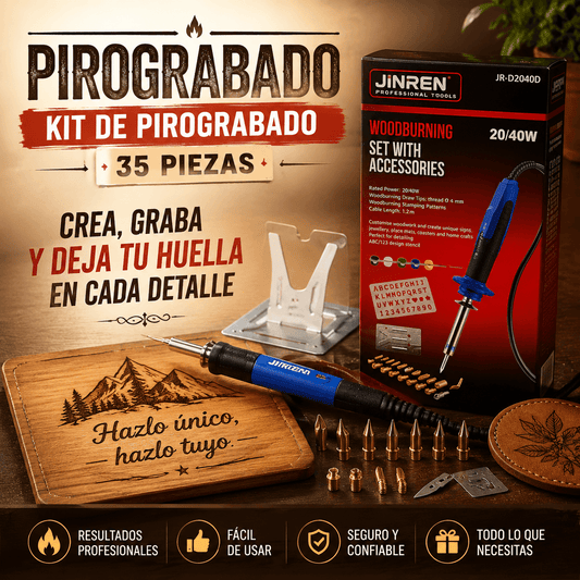 Kit de Pirograbado -35 Piezas