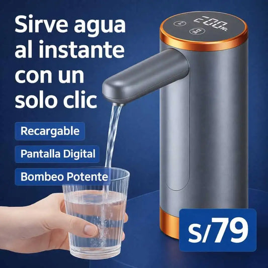Dispensador Automático de Agua Portátil - Recargable