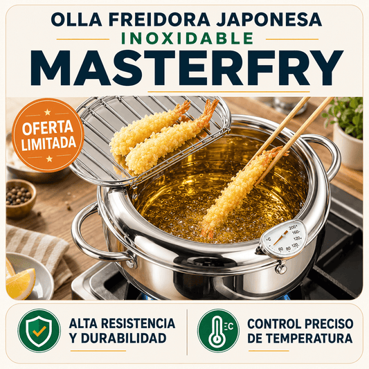 Olla Freidora Japonesa Inoxidable MasterFry
