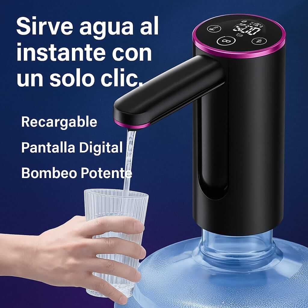 Dispensador Automático de Agua Portátil - Recargable